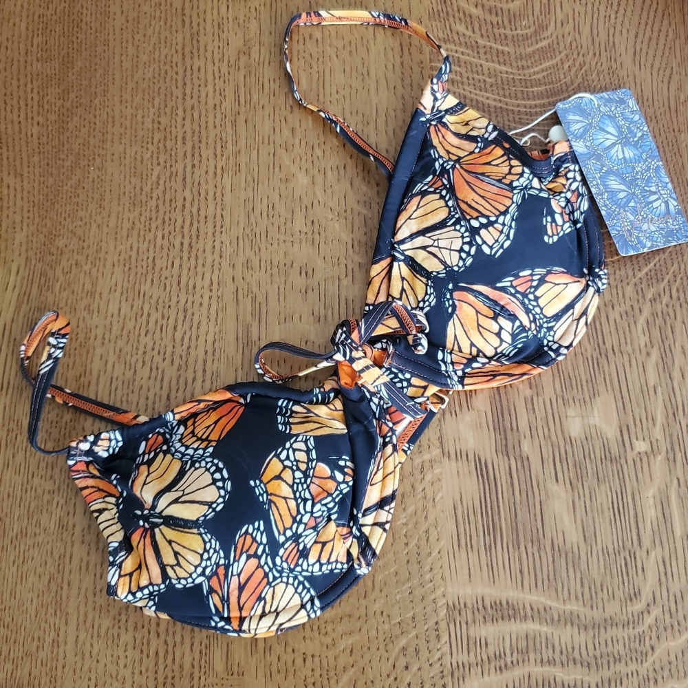 Toluca Swim Angelina Underwire Bra Top- Monarch